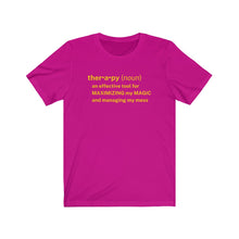 Load image into Gallery viewer, Therapy Definition Colorful Unisex Tee
