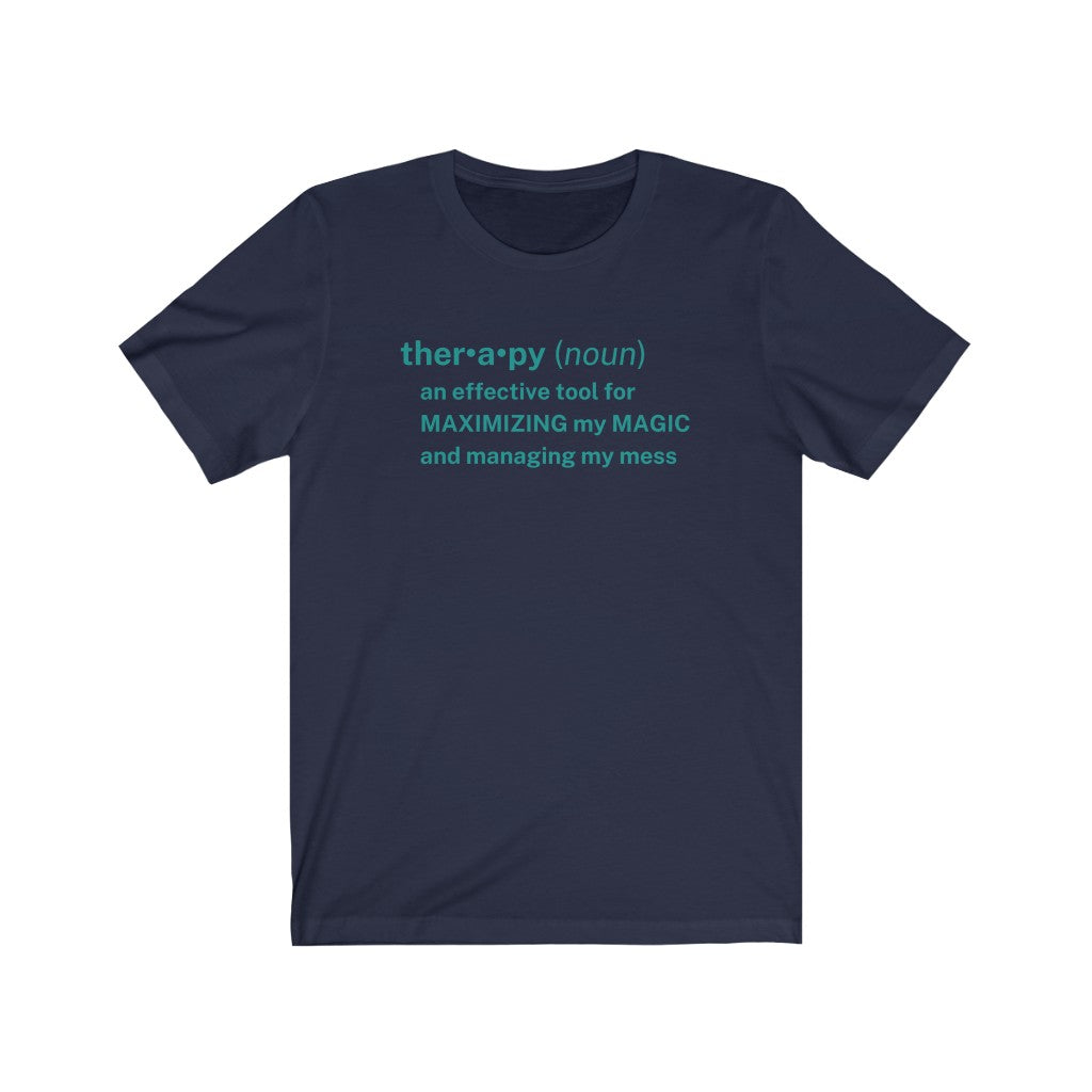 Therapy Definition Colorful Unisex Tee